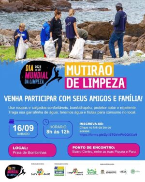 DIA MUNDIAL DA LIMPEZA DE PRAIAS E RIOS 🌊 |