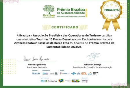 Zimbros Ecotour Finalista do Maior Prêmio de Sustentabilidade n turismo, do Brasil