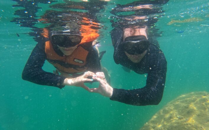 Snorkel na ilha do Macuco ! Viva essa experiência coma Zimbros Ecotour