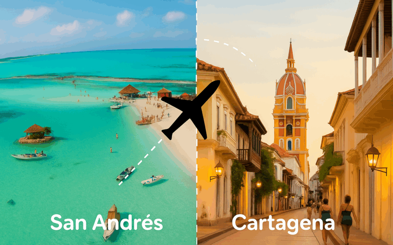 Isla de San Andrés + Cartagena das Índias 2026